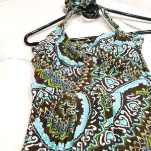 NY and Company Mixed Print Maxi Dress M